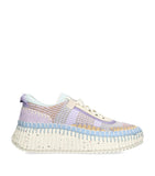 Lightweight Breathable Mesh Sneakers with Rubber Sole and Contrast Topstitching