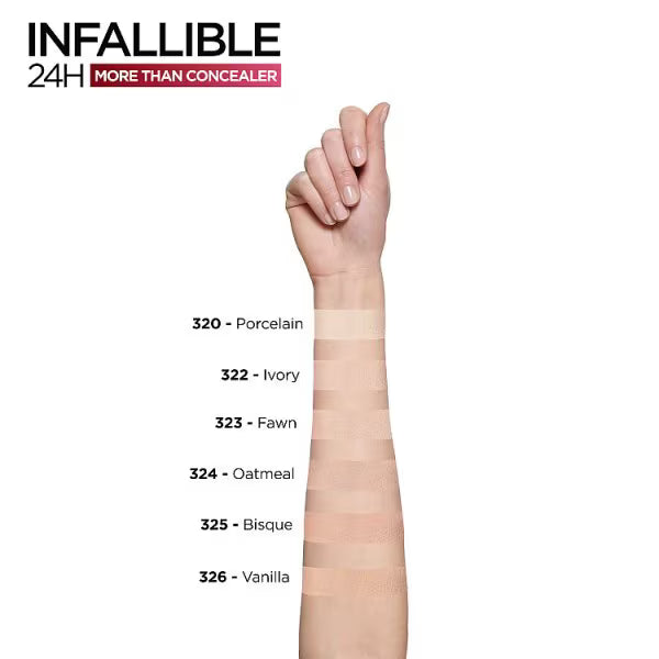 L'Oréal Paris concealer 323 shade, UK version