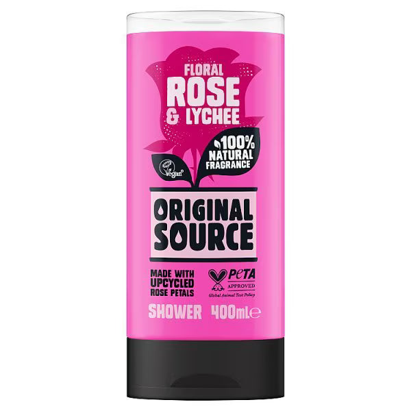 Original Source Rose & Lychee Shower Gel 400ml - British product
