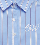 Off-White Kids cotton stripe arrows dress 4-12+ years, imported from the UK