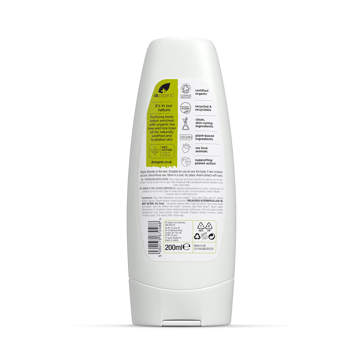 Dr Organic Tea Tree Body Lotion 200ml