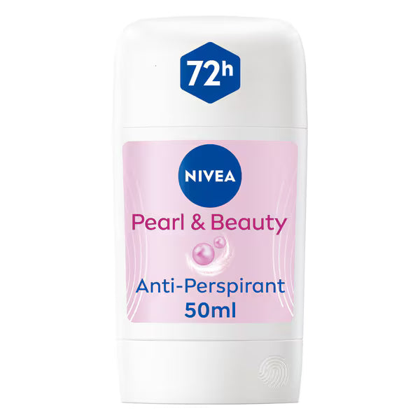 Nivea Pearl Beauty Anti-Perspirant Stick 50ml, imported from the UK