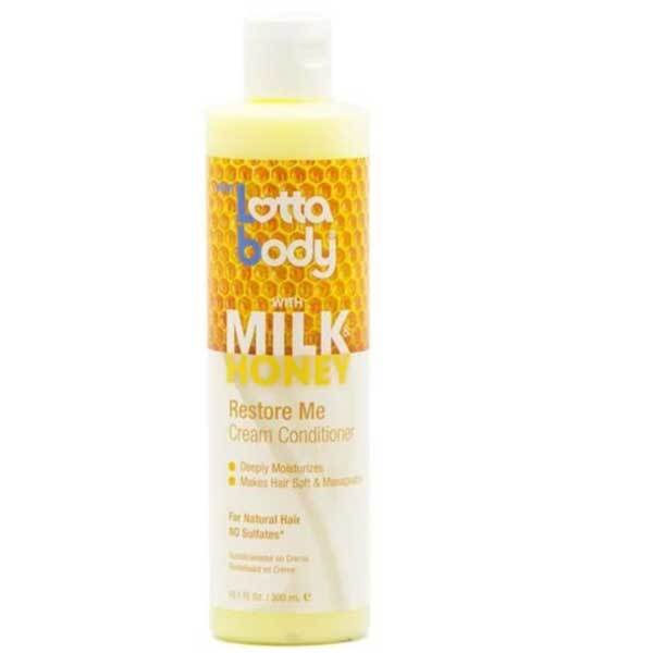 Lottabody Milk Honey Restore Me Cream Conditioner, imported from the UK