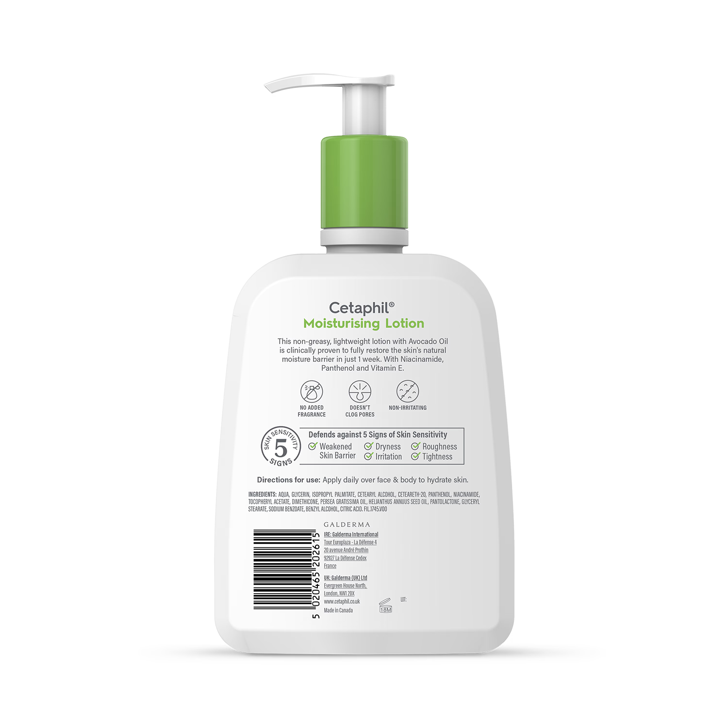 Cetaphil Moisturising Face Body Lotion 473ml