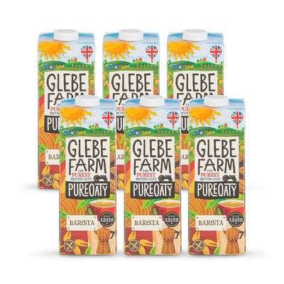 Glebe Farm PureOaty Barista Oat Milk 6 Pack 1 Litre