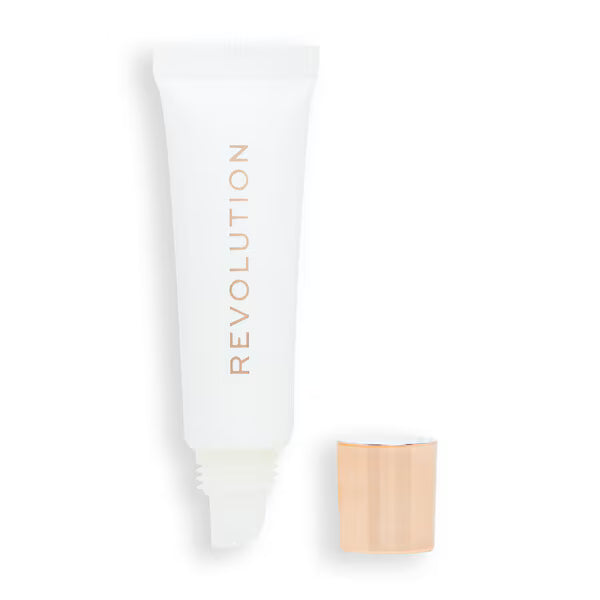 Revolution Juicy Peptide Lip Balm Clear Ice, imported from the UK