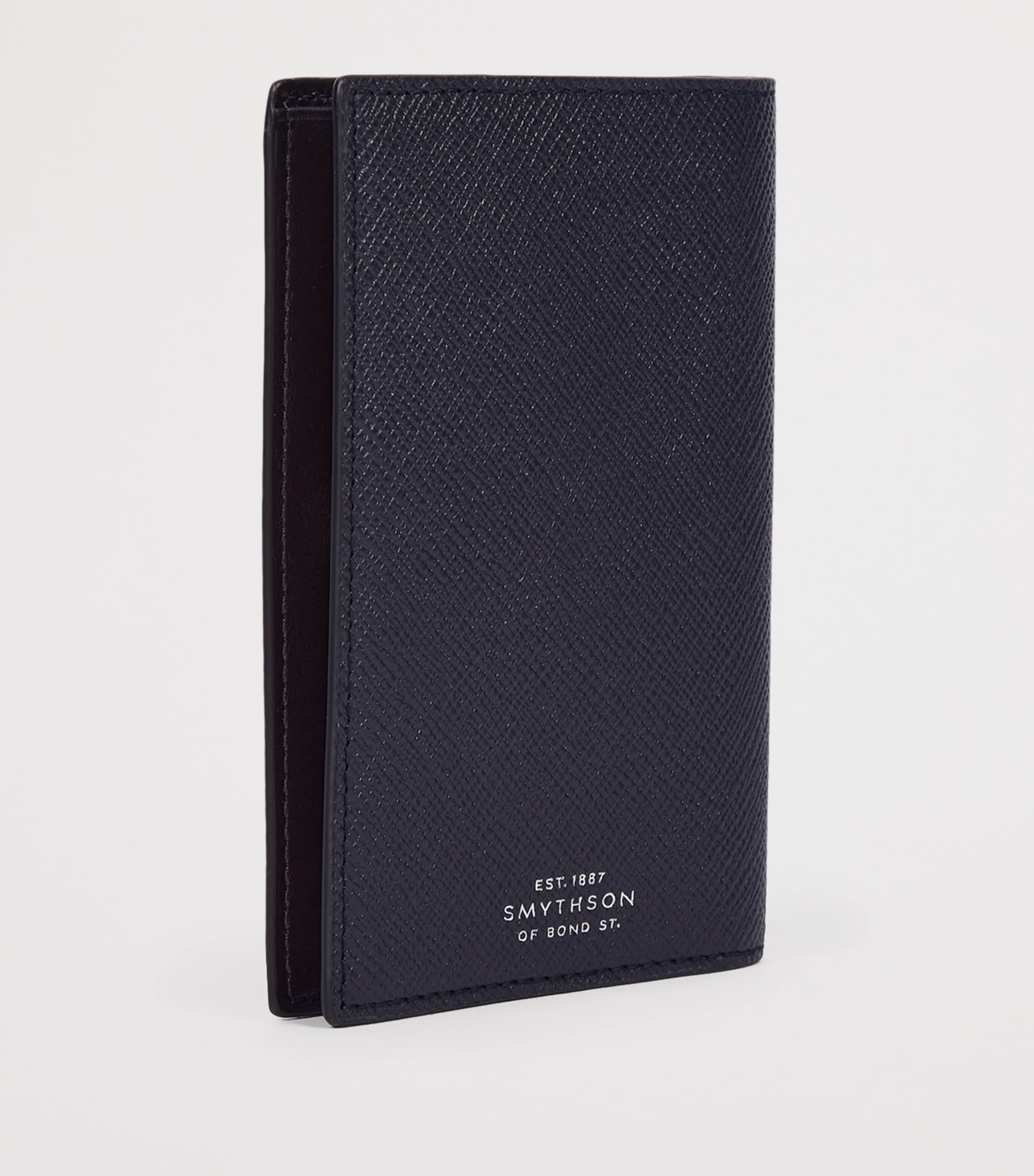 Smythson Panama Leather Stripe passport holder (British brand)