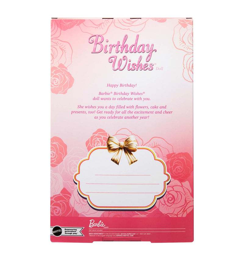 Barbie Birthday Wishes doll - British product