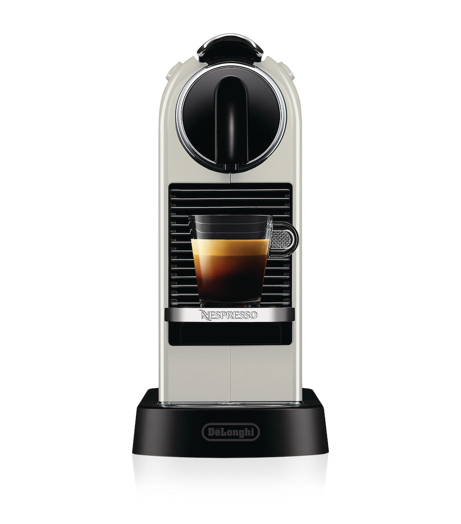 Nespresso CitiZ coffee pod machine, approximately 32cm x 18cm x 40cm, imported from the UK