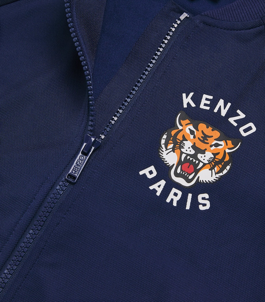 Kenzo kids tiger zip-up bomber jacket for ages 6-14 years, UK version