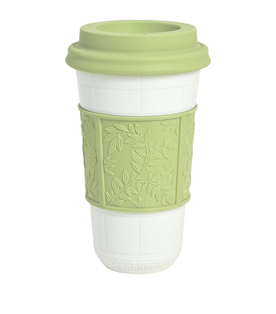 Bernardaud Louvre design travel mug with silicone lid, 475ml - British product