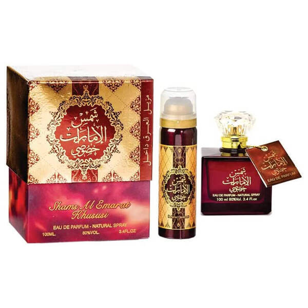 Ard Al Zaafaran Shams Emarat Khususi EDP 100ml with Deodorant - British product