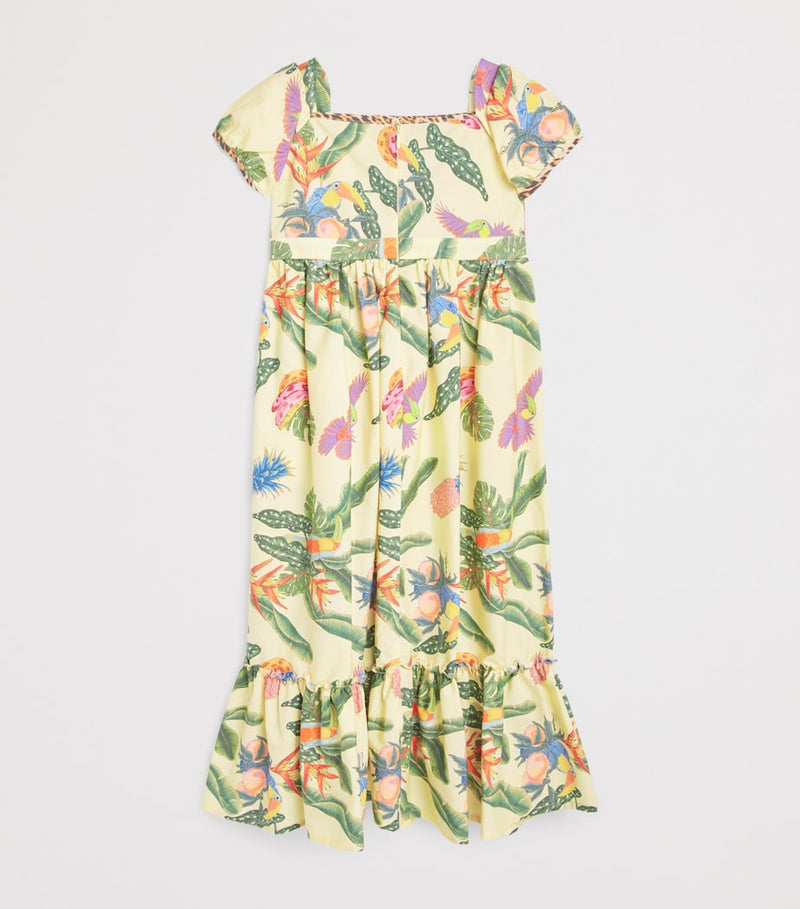 Roberto Cavalli cotton tropical print dress for kids 4-14 years, imported from the UK