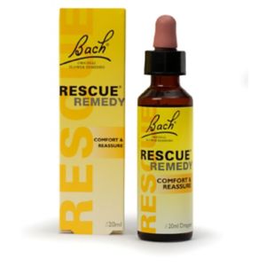 Bach Rescue Remedy flower essence dropper 20ml, UK version