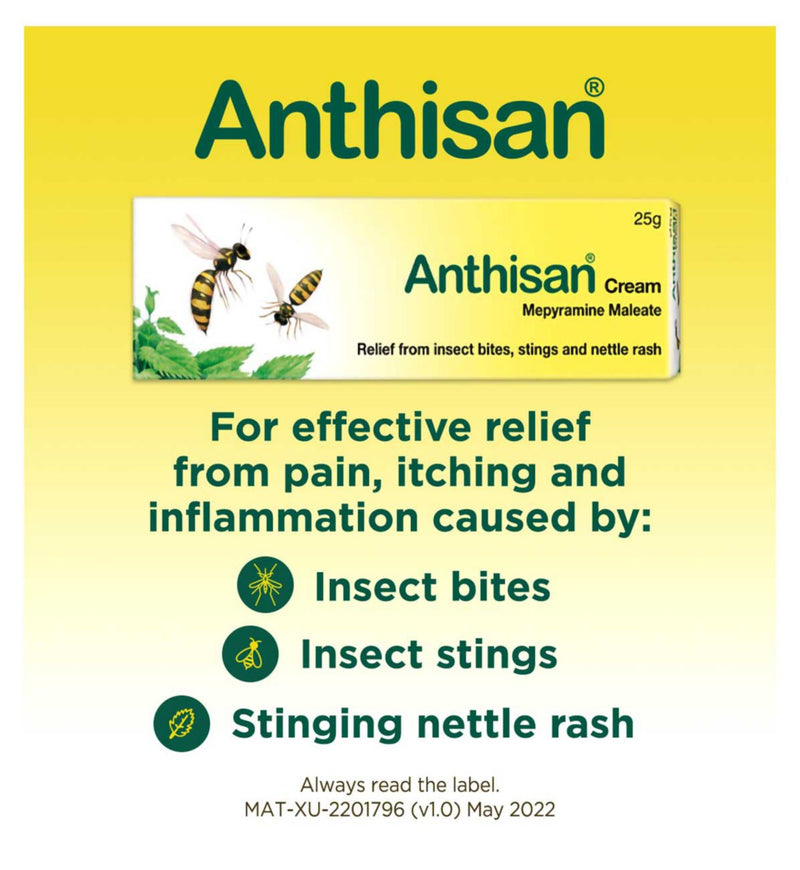 Anthisan Bite and Sting Cream 20g - British product