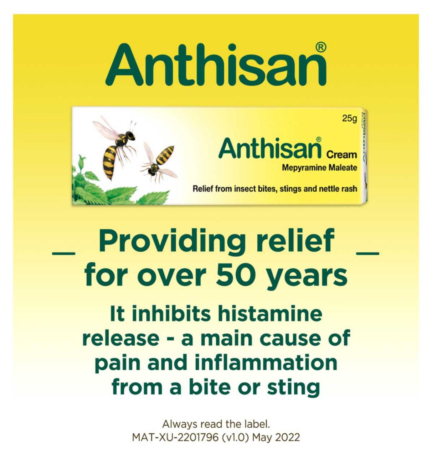 Anthisan Bite and Sting Cream 20g - British product
