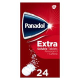 Panadol Extra soluble tablets paracetamol 24ct, imported from the UK