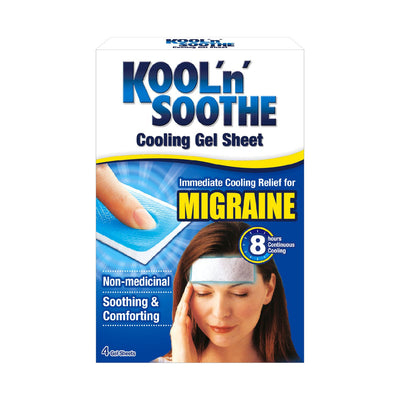 Kool 'n' Soothe Migraine Cooling Gel Sheets 4 Pack