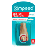 Compeed Hydrocolloid Blister Plaster for Toes - Pack of 8