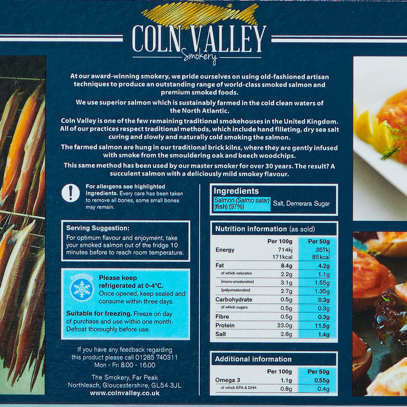 Coln Valley Gravadlax salmon 2 x 500g, UK version