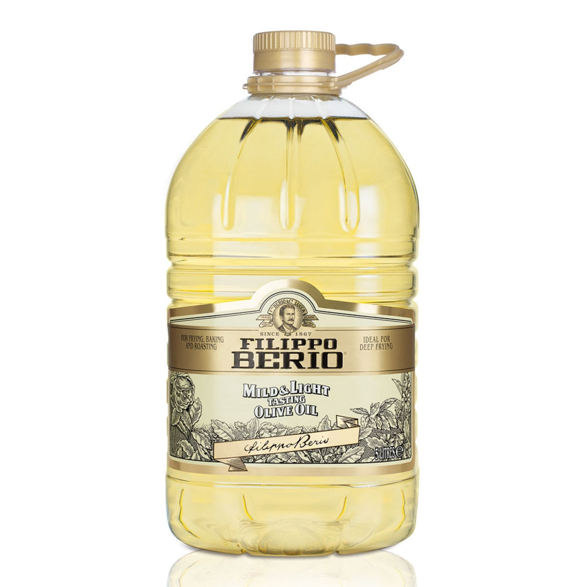 Filippo Berio mild and light olive oil 5L - British product