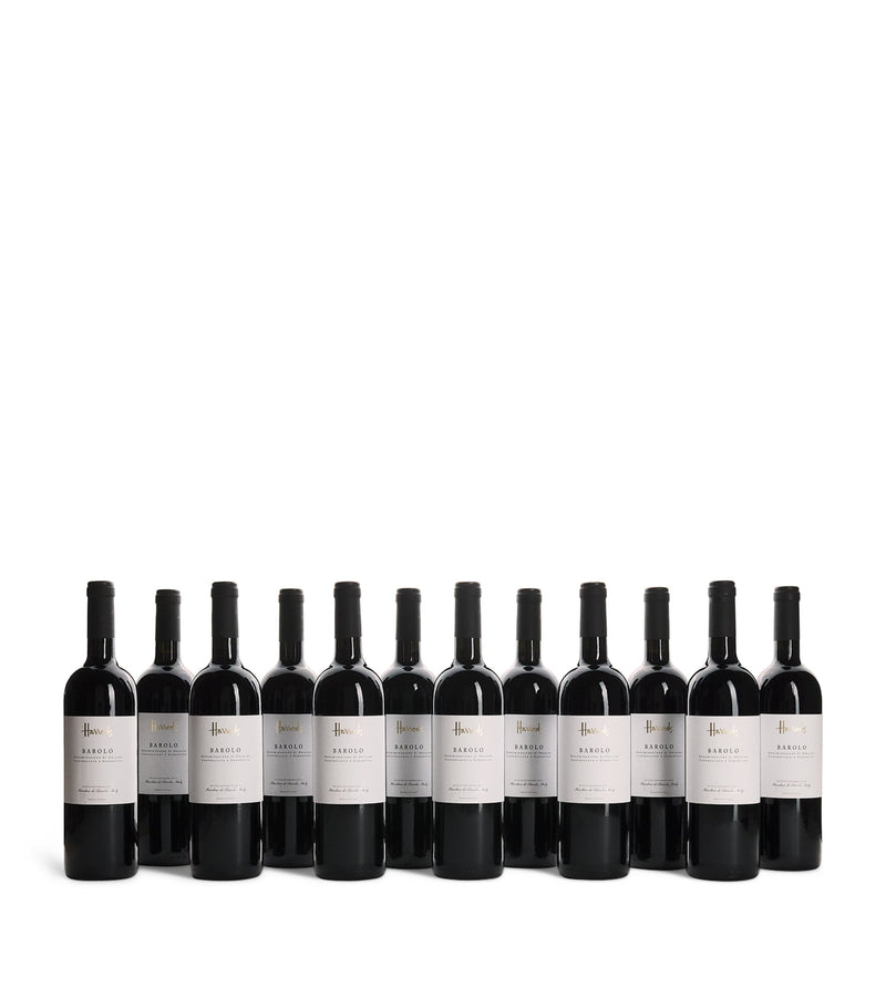 Harrods Barolo wine case Piedmont, Italy 12 bottles, UK version