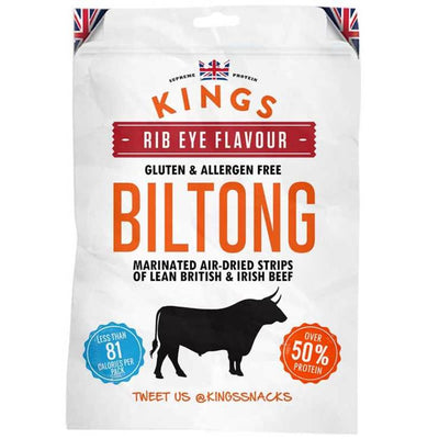 Kings Beef Biltong - Rib Eye Flavor 16 x 30g