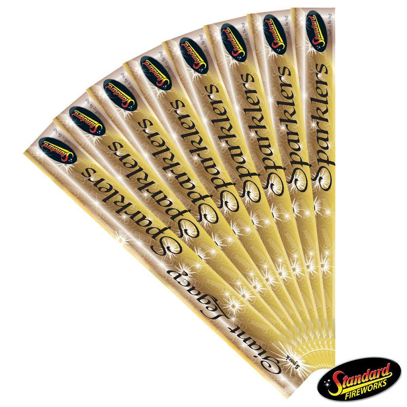 Standard giant legacy sparklers 360-pack with 400mm length (British brand)