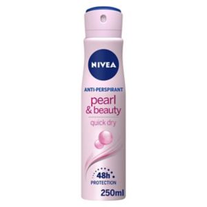 NIVEA Anti-Perspirant Deodorant Spray Pearl & Beauty 250ml (British brand)
