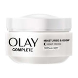 Olay Complete Moisturise & Glow Night Cream 50ml, imported from the UK