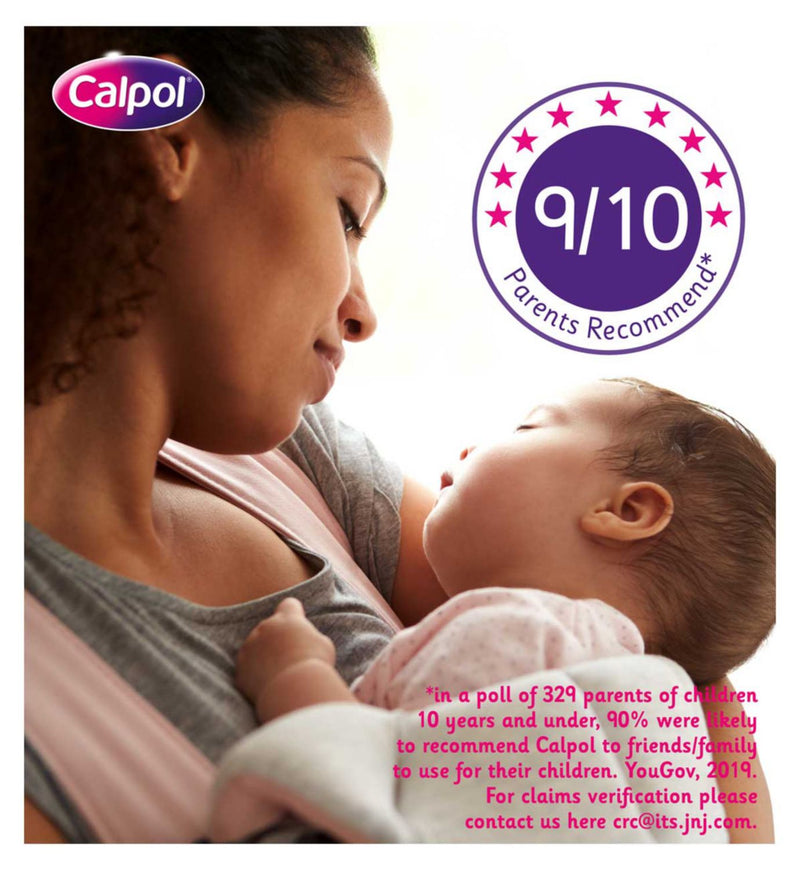 Calpol Infant paracetamol oral suspension strawberry flavour 100ml - British product