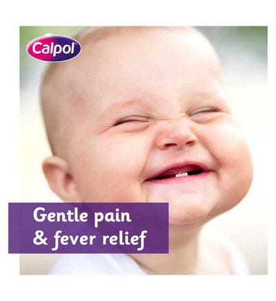 Suspension buvable Calpol pour nourrissons sans sucre au goût de fraise, 100 ml, pour bébés de 2 mois et plus, à base de paracétamol