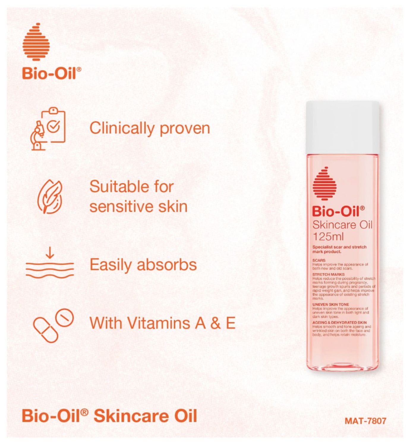 Bio-Oil Body Skincare Oil Stretch Marks & Scars 200ml - British product