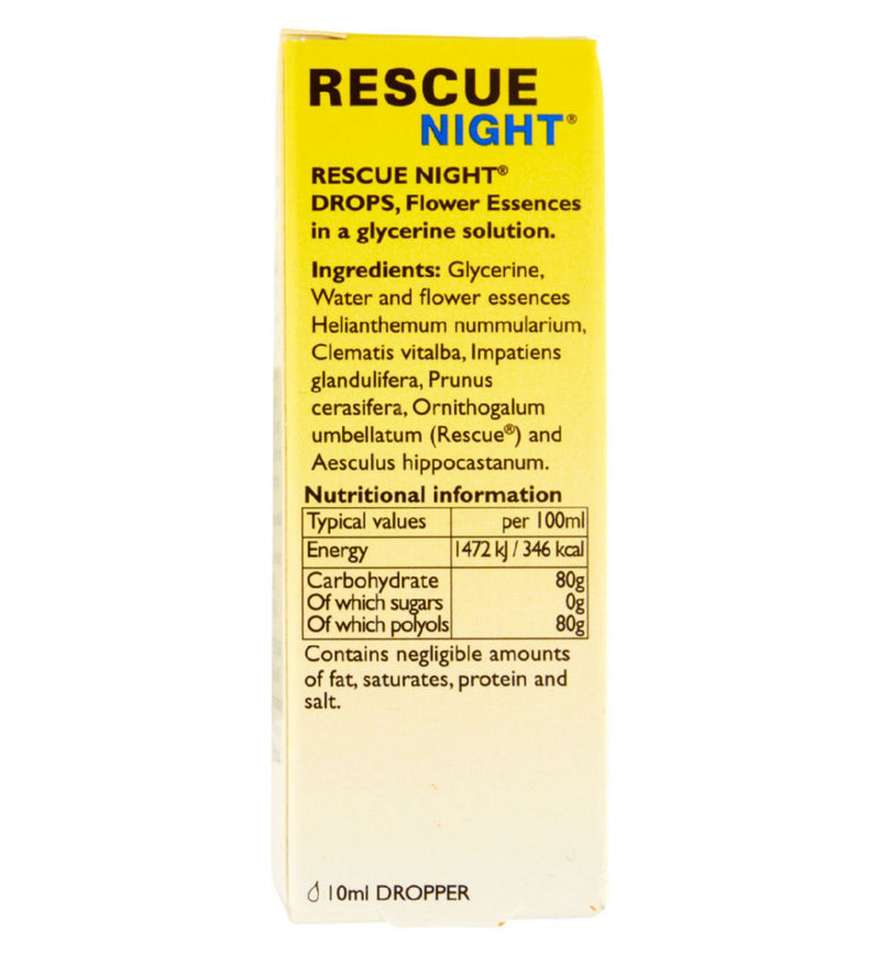 Bach Rescue Remedy Night Flower Essence 10ml - British product