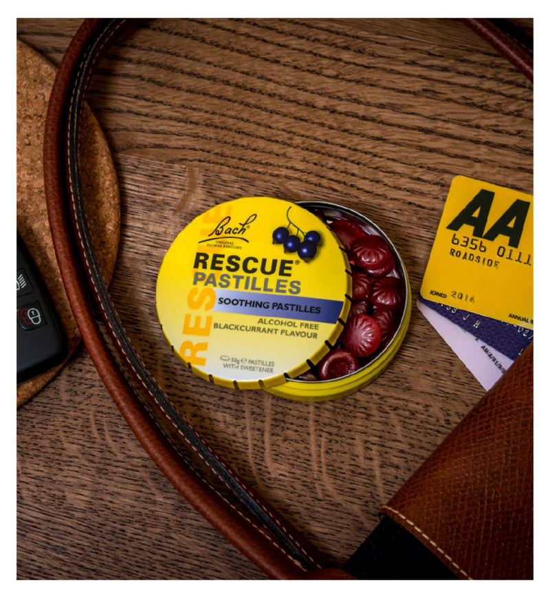 Bach Rescue Remedy blackcurrant pastilles 50g - British product