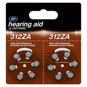 Boots Zinc Air Batteries 312ZA Pack of 12 - British product