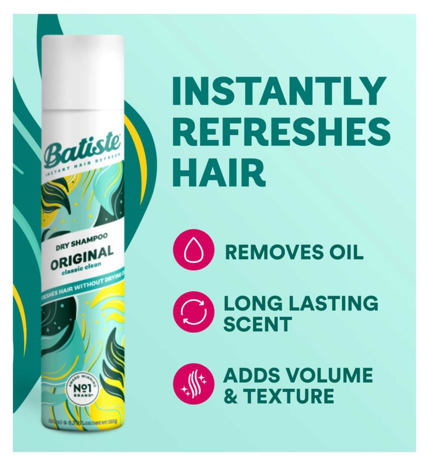 Batiste dry shampoo original 50ml - British product