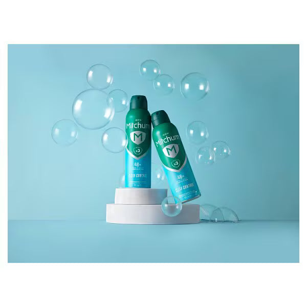 Mitchum Clean Control Anti-Perspirant Aerosol 200ml, imported from the UK