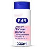 E45 Shower Cream for Gentle and Effective Cleasning for Dry Sensitive Skin- 200ml