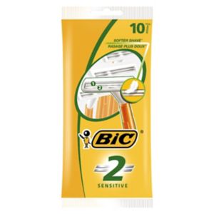 BiC 2 Sensitive Razor disposable razors 10 pack (British brand)