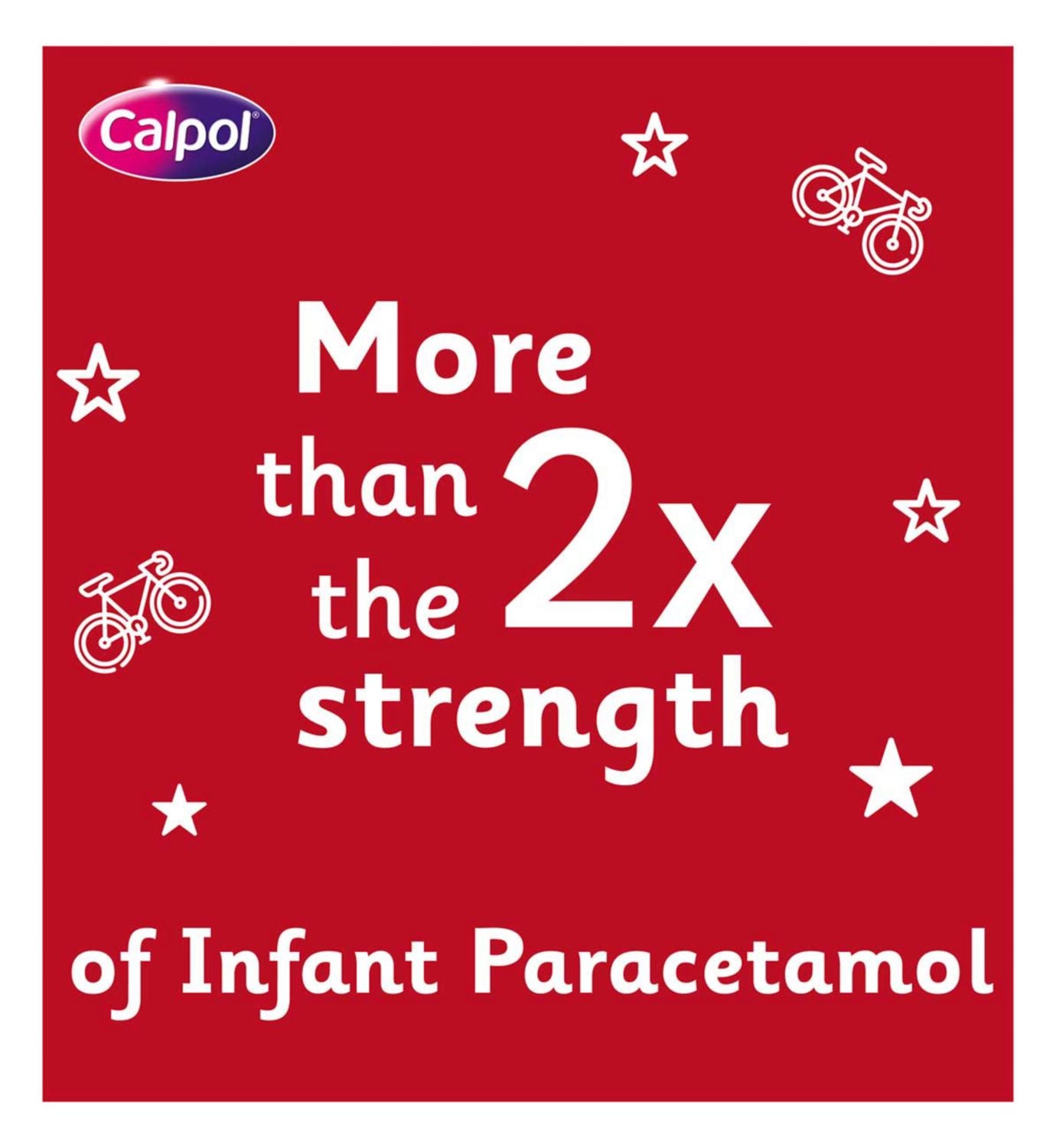 Calpol SixPlus Suspension Strawberry 12x5ml - British product