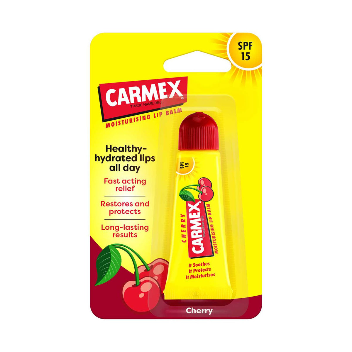 Carmex Cherry Lip Balm Tube - British product