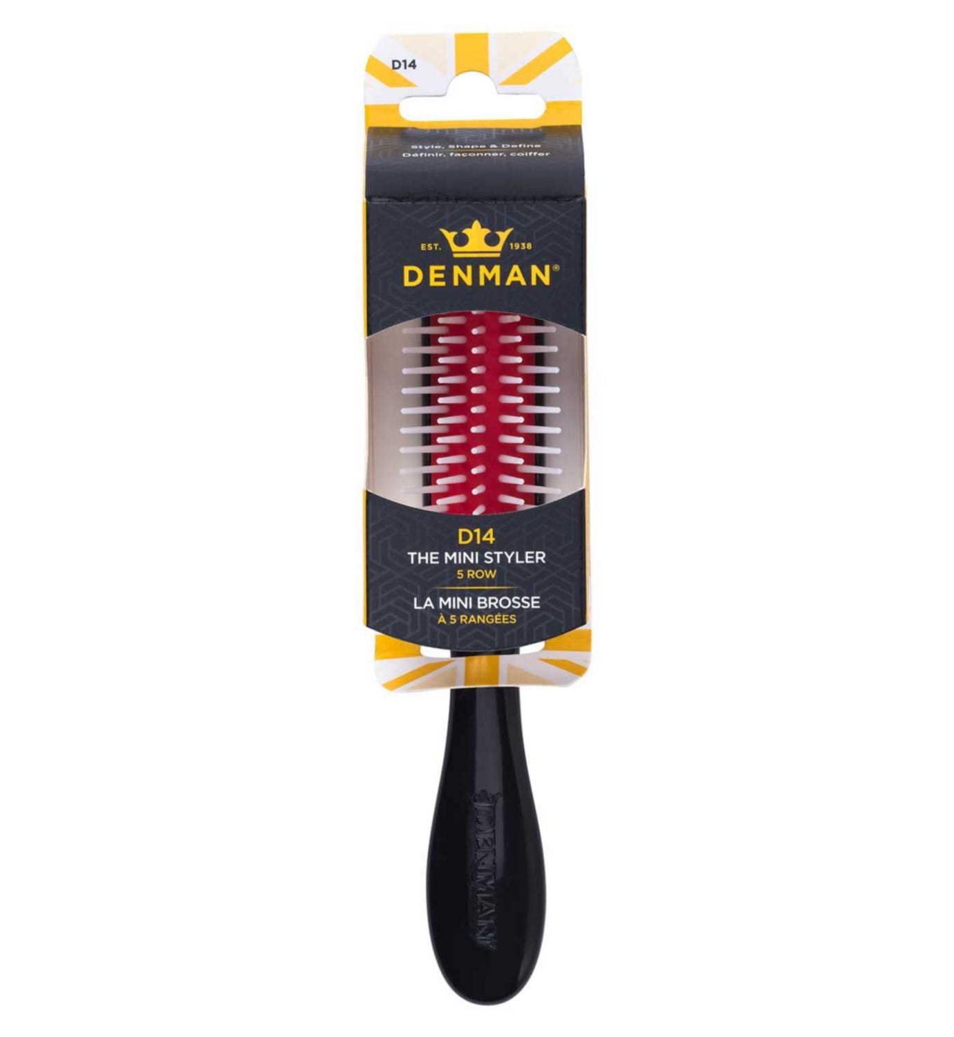 Denman Mini Curl Definer 5 Row Brush - British product