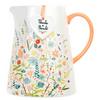 Floral Jug for Drinks or Flowers with Thank You Message, 17.5cm Height