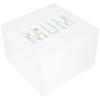 White Floral Lettered Storage Box for Memorabilia 15cm x 15cm x 10cm