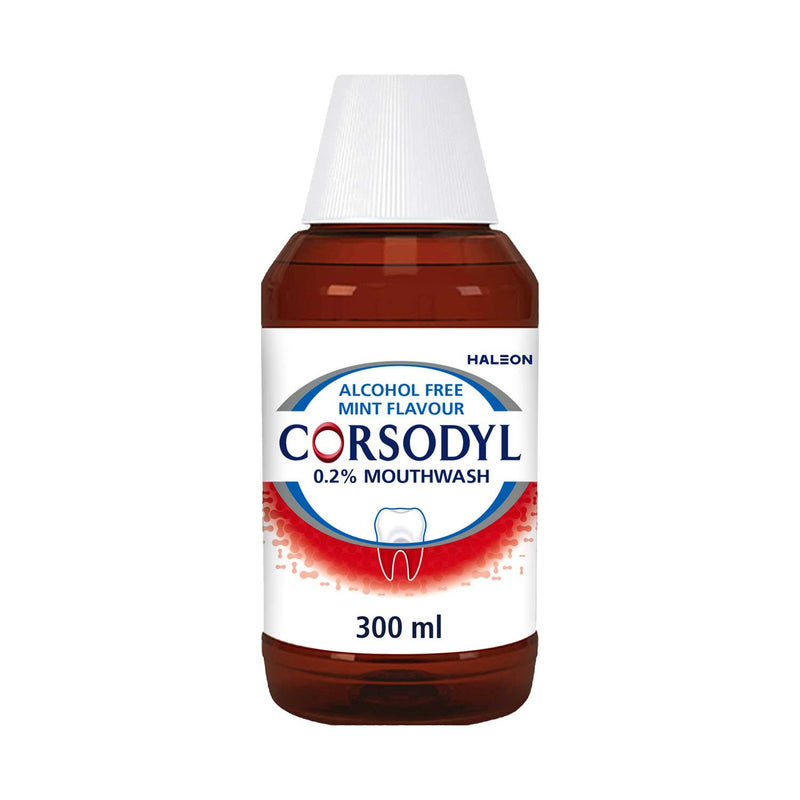 Corsodyl Medicated Mouthwash Alcohol Free 300ml - British product