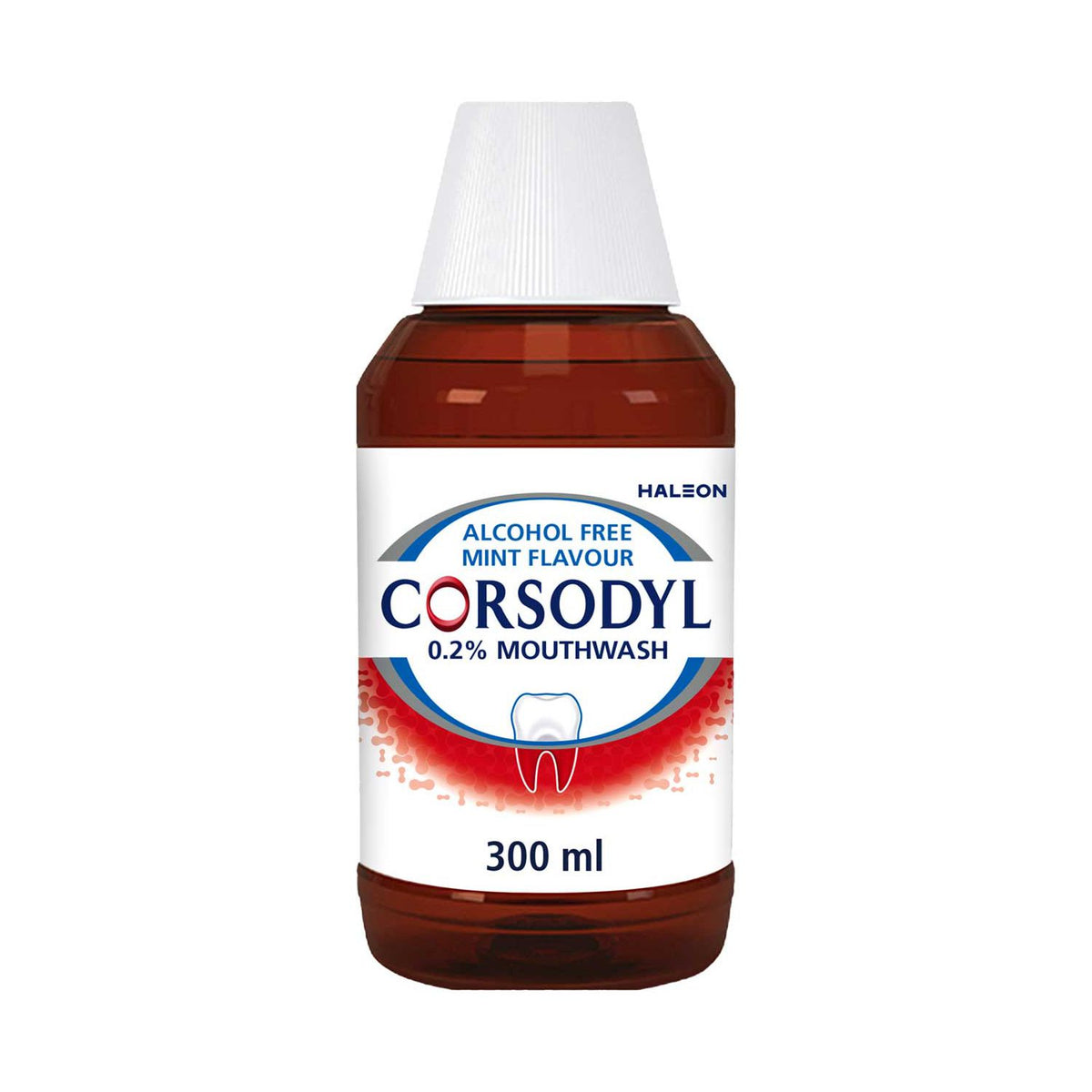 Corsodyl Medicated Mouthwash Alcohol Free 300ml - British product