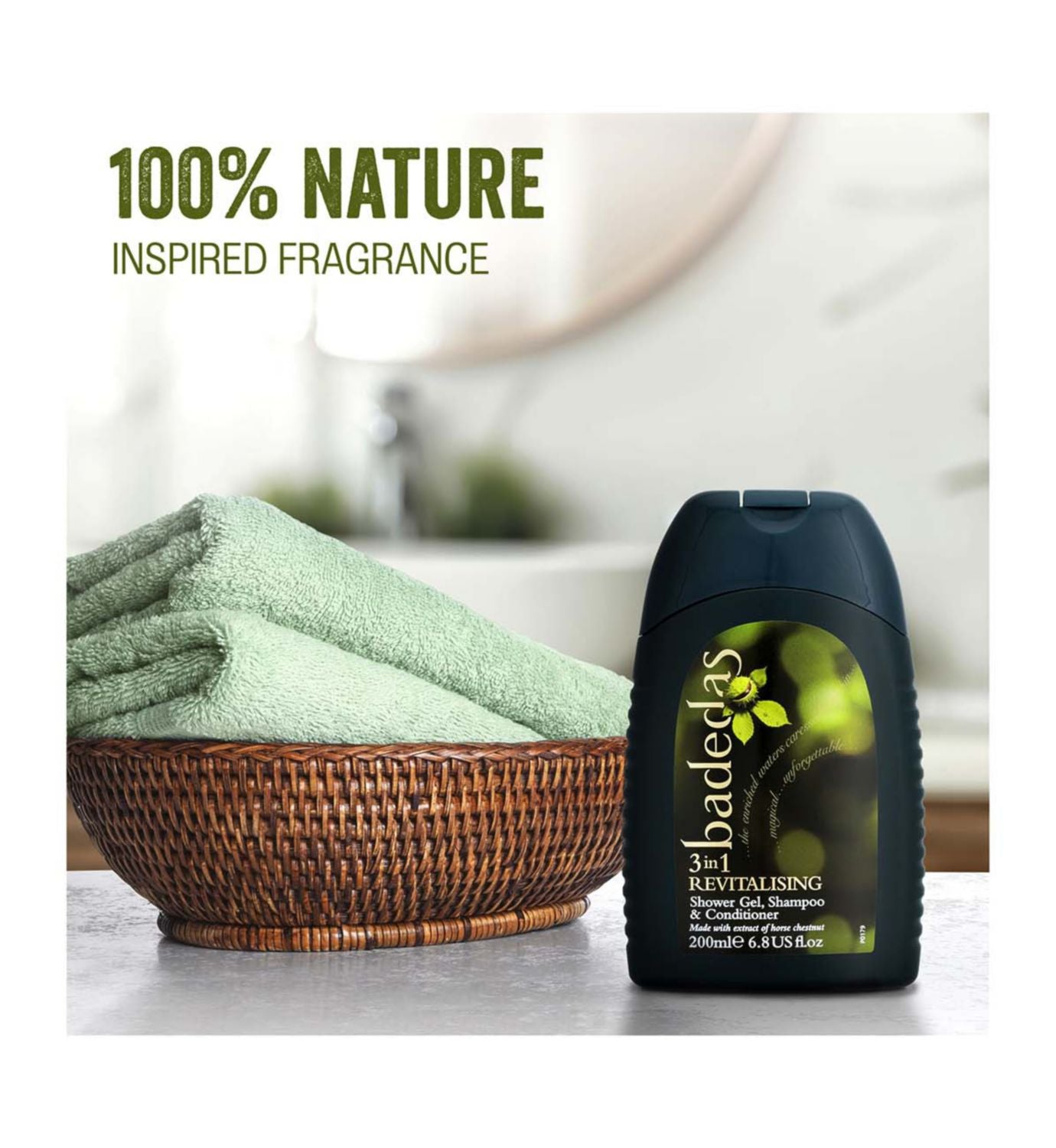 Badedas 3-in-1 Revitalising Shower Gel 200ml - British product