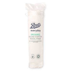 Boots Organic Round Cotton Wool Pads 100 pads - British product