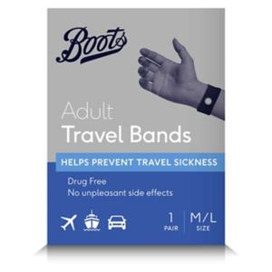Boots Adult Travel Bands Acupressure 1 Pair - British product